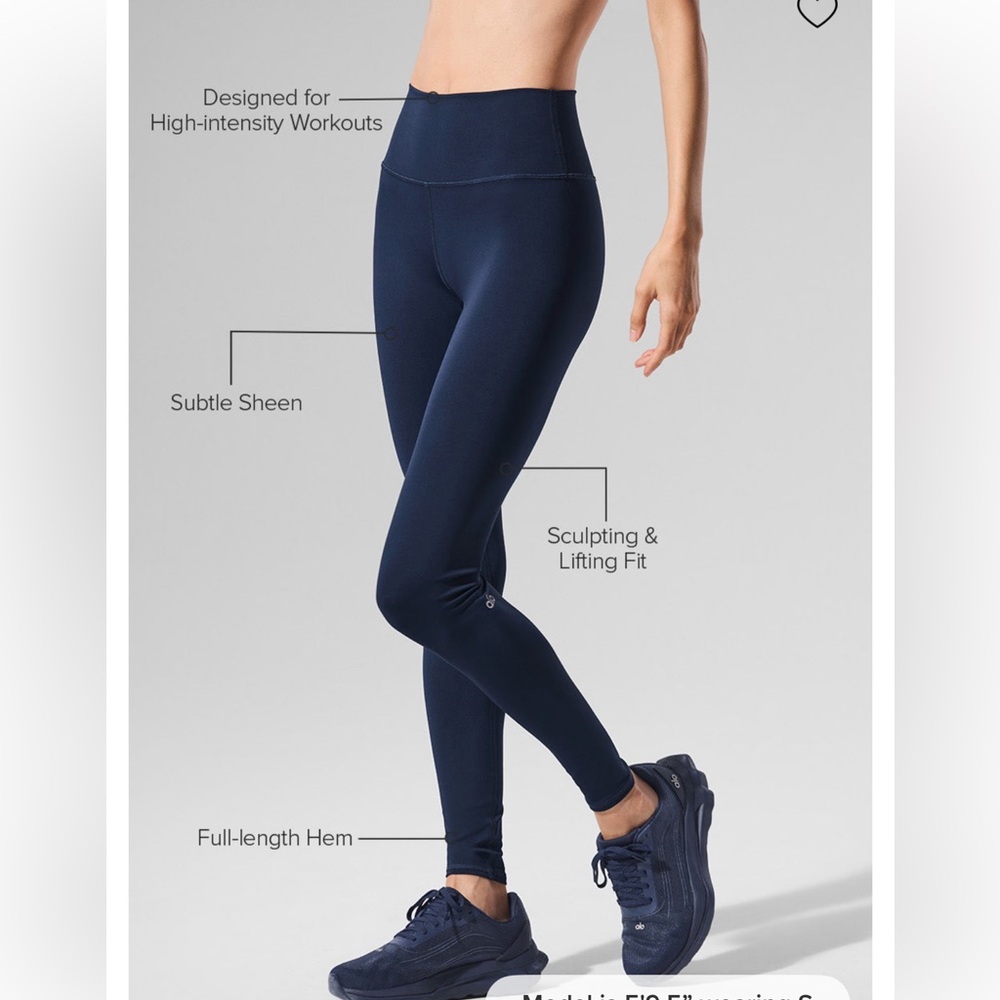 Alo Hight-Waist Airlift Legging - Navy